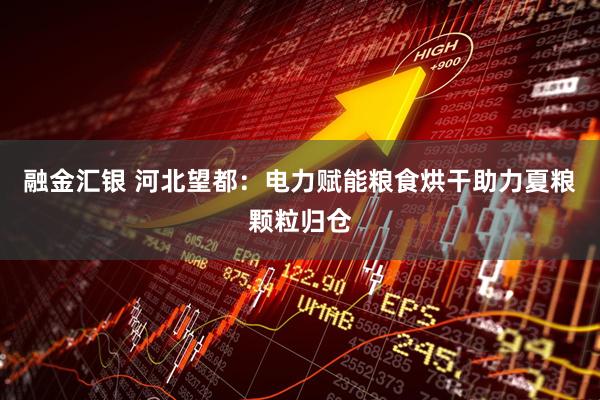 融金汇银 河北望都：电力赋能粮食烘干助力夏粮颗粒归仓